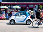 car2go Smart ForTwo Electric Drive at Windansea Beach La Jolla CA