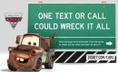 Cars 2 distraction campaign - Disney and U.S. DOT