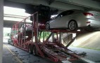 Car Transporter Meets Bridge, Cars Lose