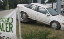 Cash for Clunkers banner with Mercury Sable, Albany, New York