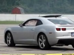 Chevrolet Camaro airbags deploy during drift event