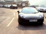 Chris Harris, cruising the high street in McLaren's MP4-12C.
