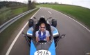 Chris Harris drives the Ford FF1 on the road