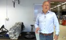 Christian Von Koenigsegg with the Agera R's transaxle