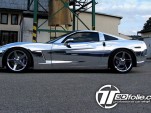 Chrome Corvette wrap by Tintek.