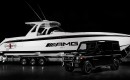 Cigarette Racing Huntress is a 42-foot boat whose design is inspired by the Mercedes-Benz G63 AMG