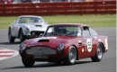 Classic Aston Martins at the Silverstone circuit
