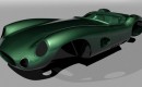 Computer rendering of MEV's Aston Martin DBR1 replica body - image: MEV Replicar