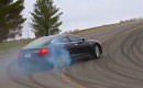 Consumer Reports drifts the Telsa Model S (video screengrab)