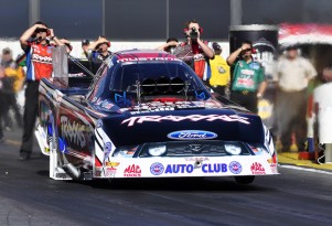 Courtney Force's first Funny Car pass - Anne Profit photo