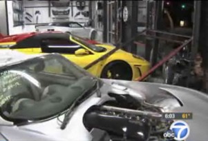 Crash scene at L.A.’s Specialty Craft Car