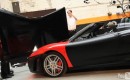 Creative FX team wrapping a Ferrari F430 Spider