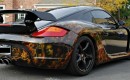 Custom Cayman S with Techart wide-body kit and paint job. 