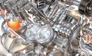 Cutaway drawing showing the pistons of GM's LS9 engine