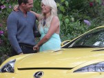Cy Waits presents Paris Hilton with her birthday LFA