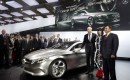Daimler CEO Dieter Zetsche with the Mercedes-Benz Concept Style Coupe in China