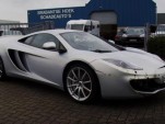 Damaged McLaren MP4-12C in The Netherlands 