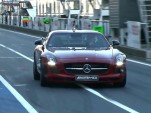 David Coulthard drives the 2013 Mercedes-Benz SLS AMG GT on track