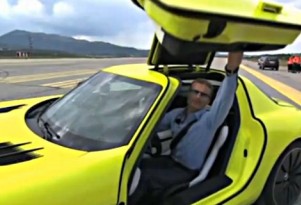 David Coulthard tests the Mercedes-Benz SLS AMG E-Cell prototype