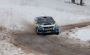 David Higgins practices his winter driving skills in the Sno*Drift Rally