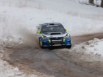 David Higgins practices his winter driving skills in the Sno*Drift Rally