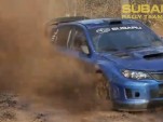 David Higgins testing the 2011 Subaru Rally Team USA WRX STI