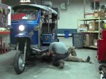 Denver Zoo's poop-powered rickshaw [screen capture from Denver Post video]