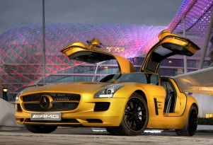 Desert Gold 2010 Mercedes-Benz SLS AMG