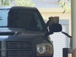 Kevin Federline stops by the drive-thru window at Del Taco in his tricked out Dodge Ram pickup truck