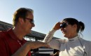 Driver coach Arie Luyendyk and Katherine Legge - Anne Proffit photo