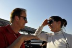 Driver coach Arie Luyendyk and Katherine Legge - Anne Proffit photo