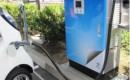 Eaton CHAdeMO DC quick charging station, Mitsubishi headquarters, Cypress, CA