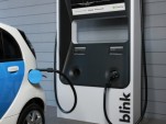 ECOtality Blink DC fast charger plugged in