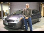Editor John Voelcker of GreenCarReports.com in front of 2008 Toyota Prius