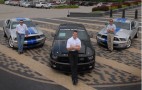 Carl Edwards, Matt Kenseth and Greg Biffle pick up their new Shelby GT500KR's