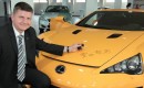 Eric Weinberger and his Lexus LFA Nürburgring Edition signed by Akio Toyoda