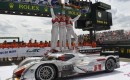 Fassler, Lotterer, Treluyer celebrate their second straight Le Mans win - Anne Proffit photo