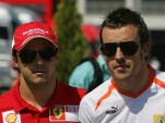 Felipe Massa and Fernando Alonso