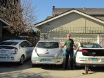 Felix Kramer and his fleet: Nissan LEAF, Chevy Volt, Plug in Prius