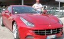 Fernando Alonso and his new Ferrari FF