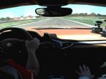 Fernando Alonso drives the Ferrari 458 Italia at Fiorano