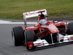 Fernando Alonso in his 2011 Ferrari F1 race car