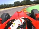 Fernando Alonso tests the 2010 Ferrari F1 car at Fiorano