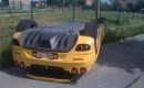 Ferrari F430 Spyder crashes in Belgium 