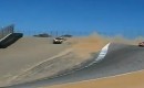 Ferrari 458 Italia crashes on Laguna Seca's infamous corkscrew