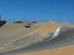 Ferrari 458 Italia crashes on Laguna Seca's infamous corkscrew