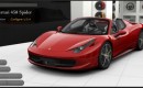Ferrari 458 Italia Spider configurator