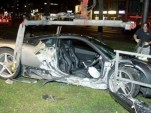 Ferrari 458 Italia that crashed in Munich, Germany. Image courtesy Merkur