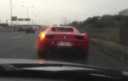 Video Shows A Ferrari 458 Italia Crash Into A Highway Barrier