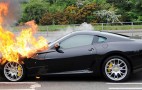 Ferrari 599 GTB goes up in flames on delivery drive